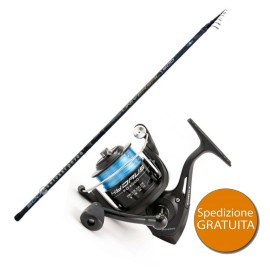 Combo Canna Globe Fishing Universal Bolo 6,00m - Mulinello Trabucco Hydrus FD 2000