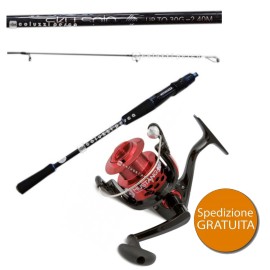 Combo Canna Lineaeffe Sky Spin 2,10m - Mulinello Vigor Mustang FD 4000