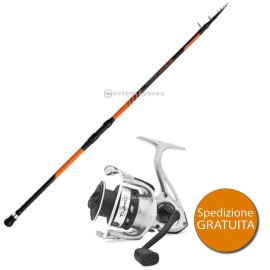 Combo Canna Shimano Sonora Boat Tele 2.10m - Mulinello Tubertini Tuko 6000