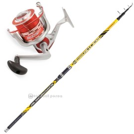 Combo Surf Canna Trabucco Vektor Pro Surfcasting 4.20m 150g - Mulinello Vigor Boost FD 80