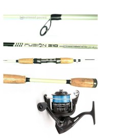 Combo Canna Globe Fishing Fusion 2,10m - Mulinello Trabucco Hydrus XF 4000