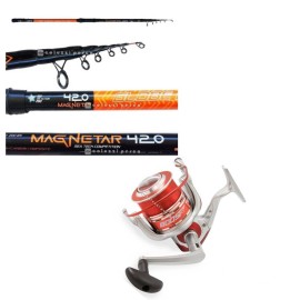Combo Globe Fishing Canna Magnetar 4,20m 200g - Mulinello Lineaeffe Vigor Boost FD 80