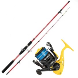 Combo Canna Globe Fishing Red Boat 1.80 m-Mulinello Trabucco Vektor Master 6000